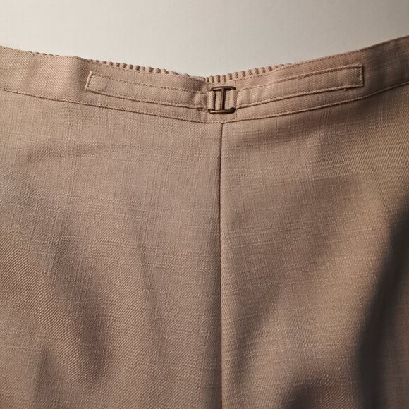 NWT Alfred Dunner Pants Size 18 Short Viennese Waltz Wide Leg High Rise Beige - Picture 5 of 10